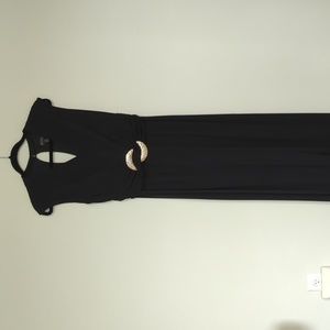 Thalia Sodi, M jumpsuit size medium black gold